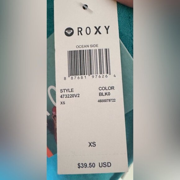 NWT Roxy Teal Drawstring Linen Pants. Women’s XS - Picture 5 of 6